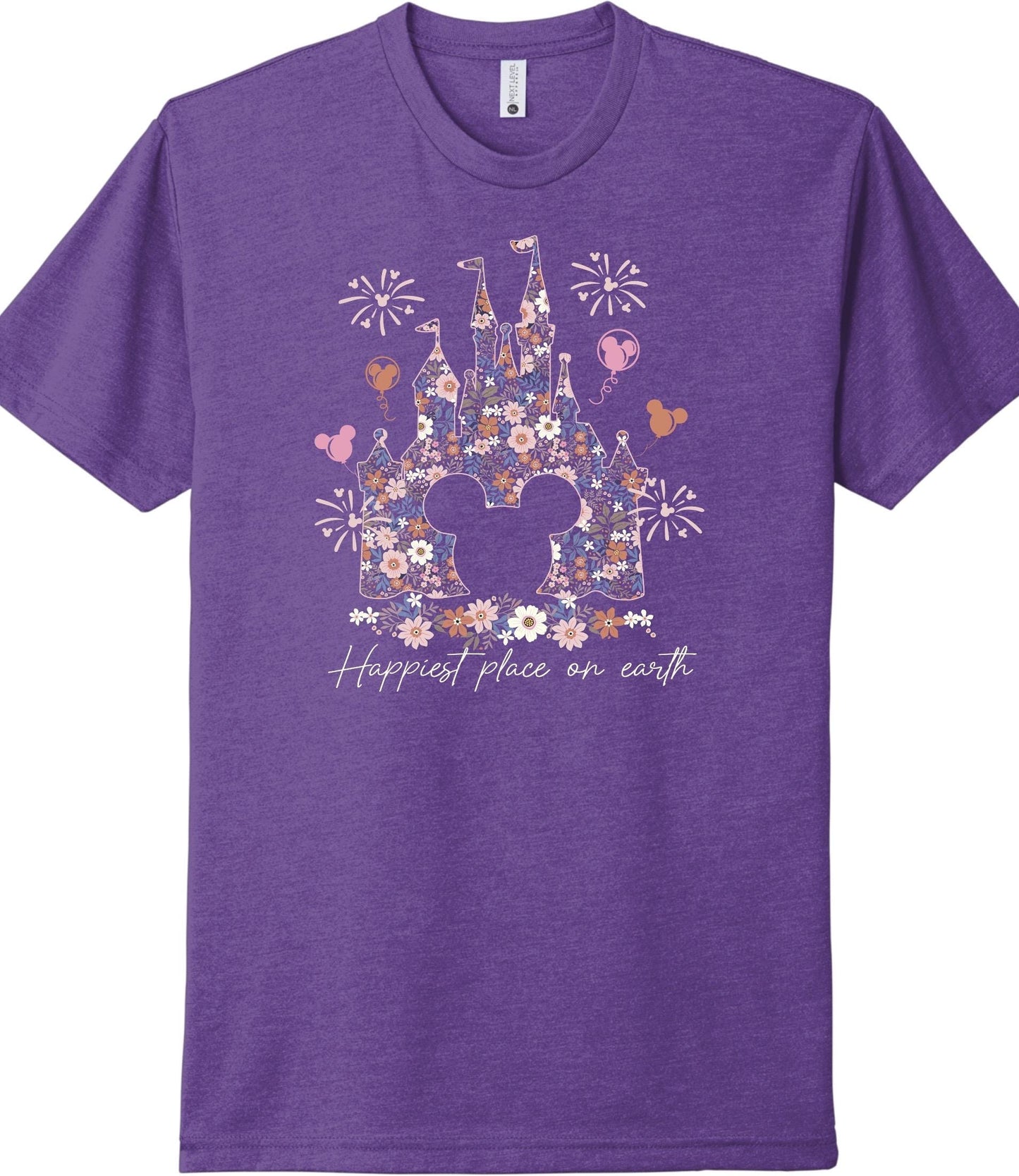 Floral Cinderella Castle Shirt