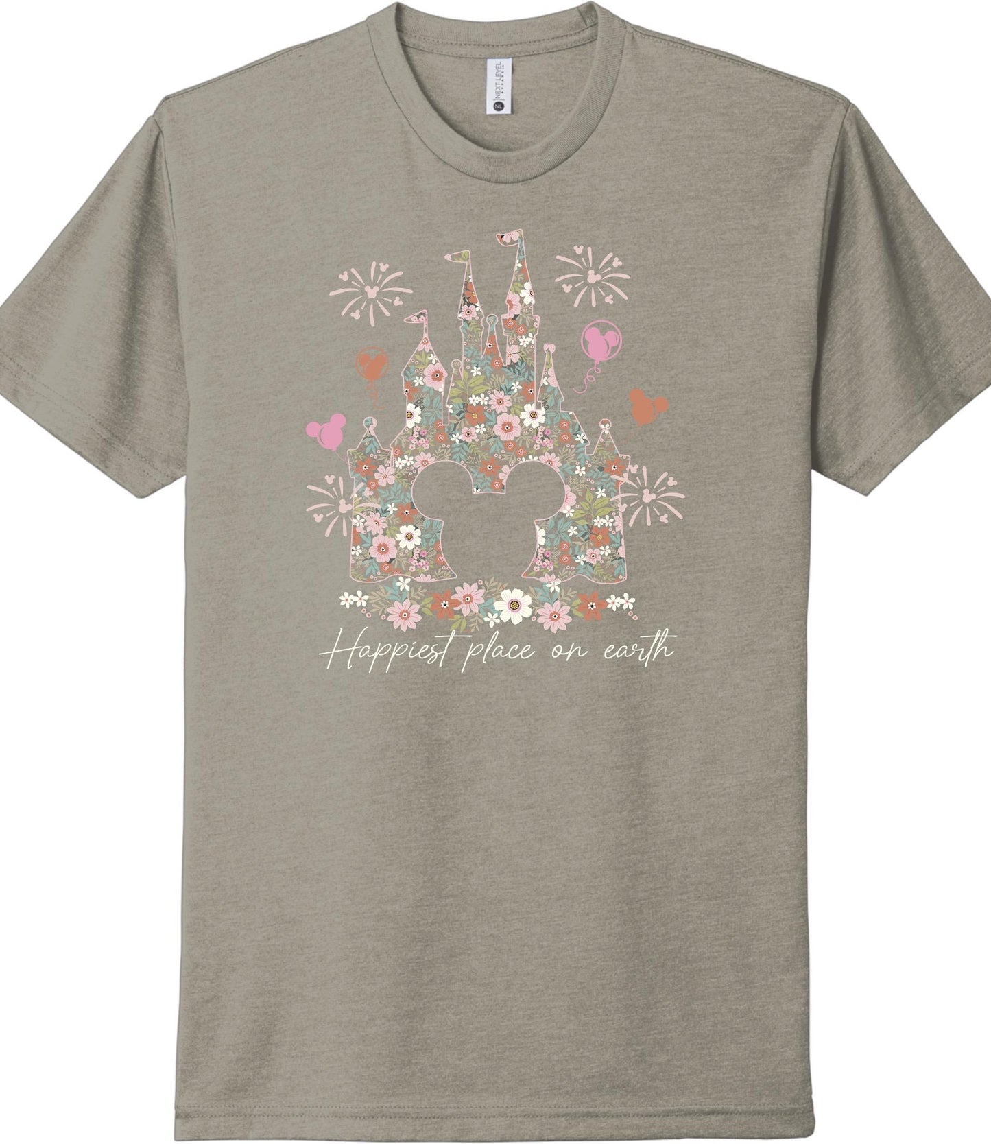 Floral Cinderella Castle Shirt