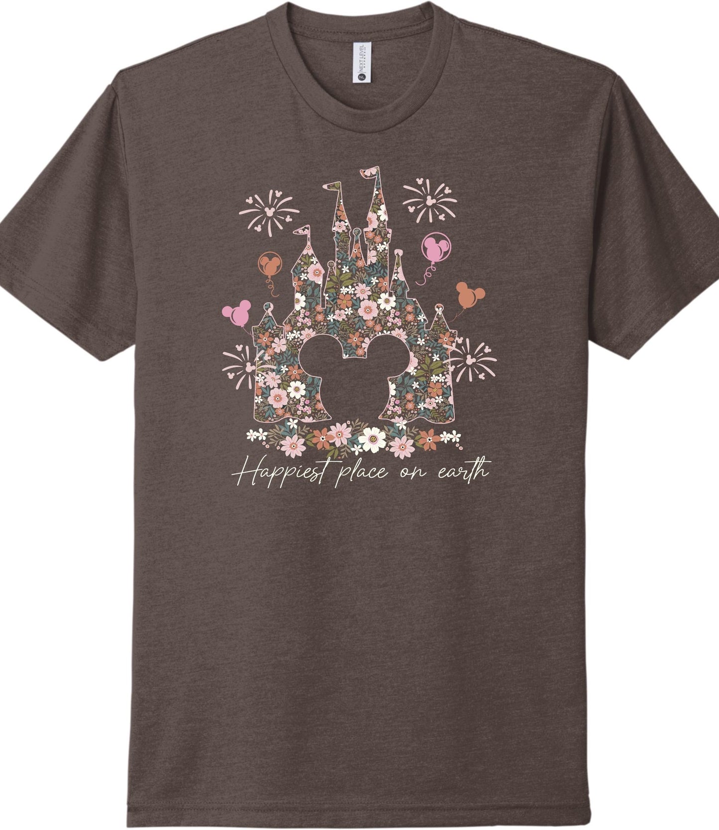 Floral Cinderella Castle Shirt