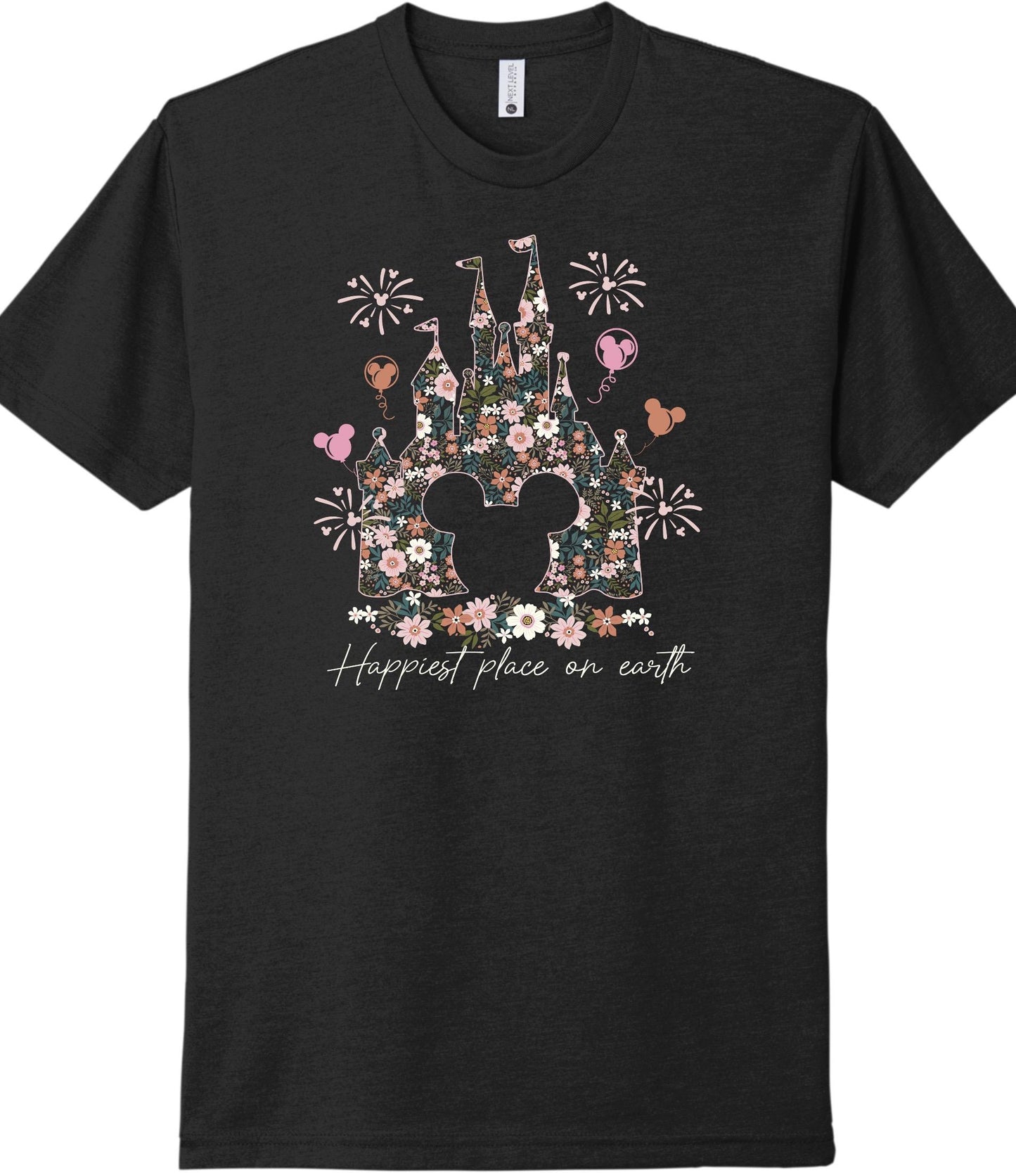 Floral Cinderella Castle Shirt