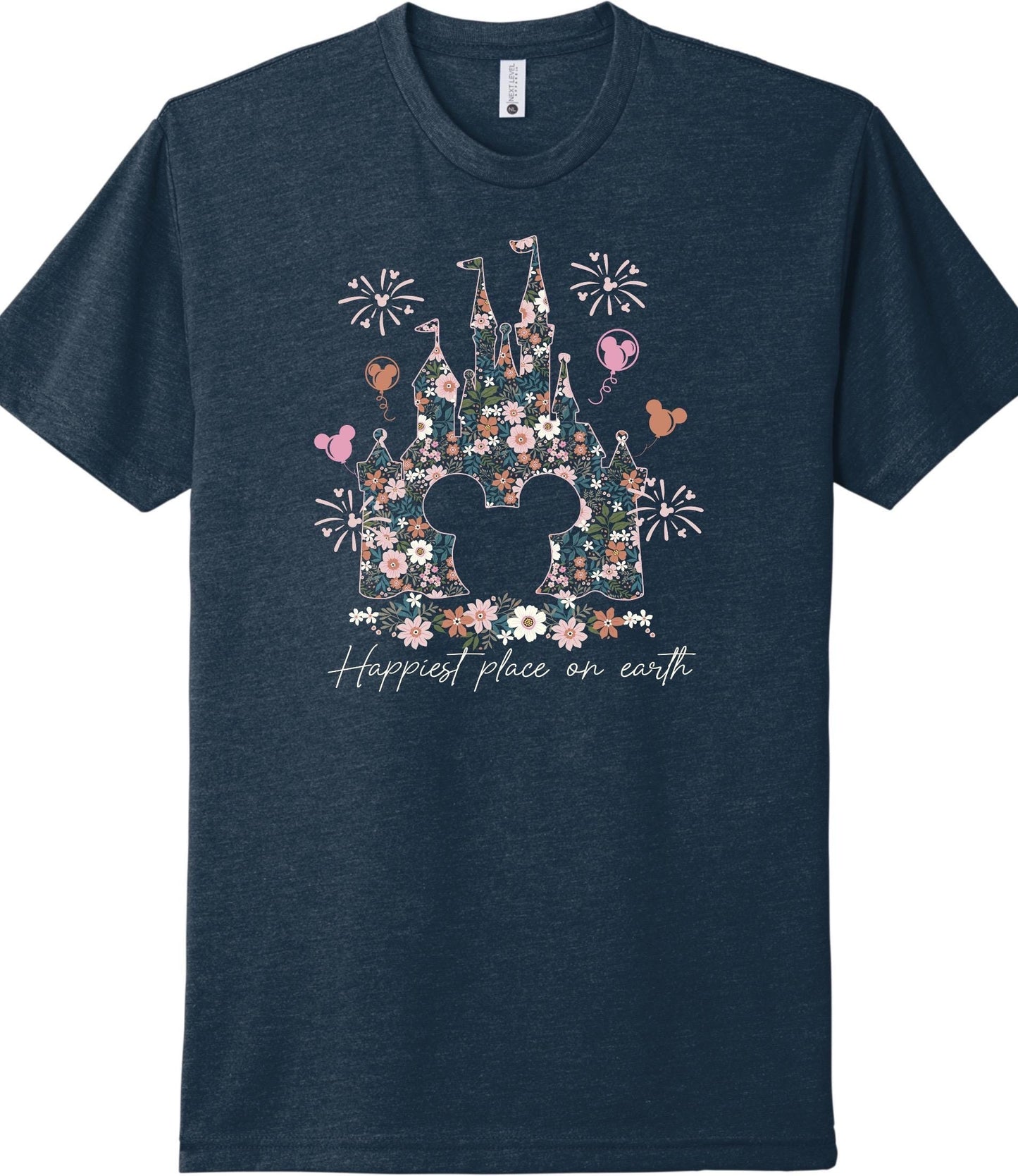 Floral Cinderella Castle Shirt