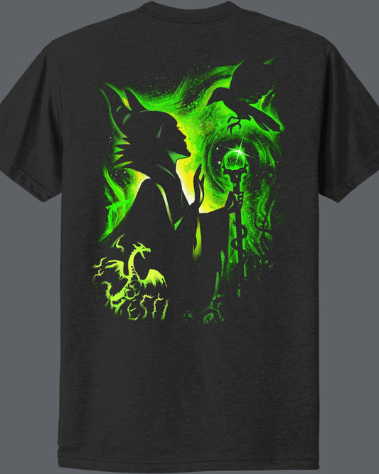 Disney Inspired Malecifent Halftone Shirt or Hoodie